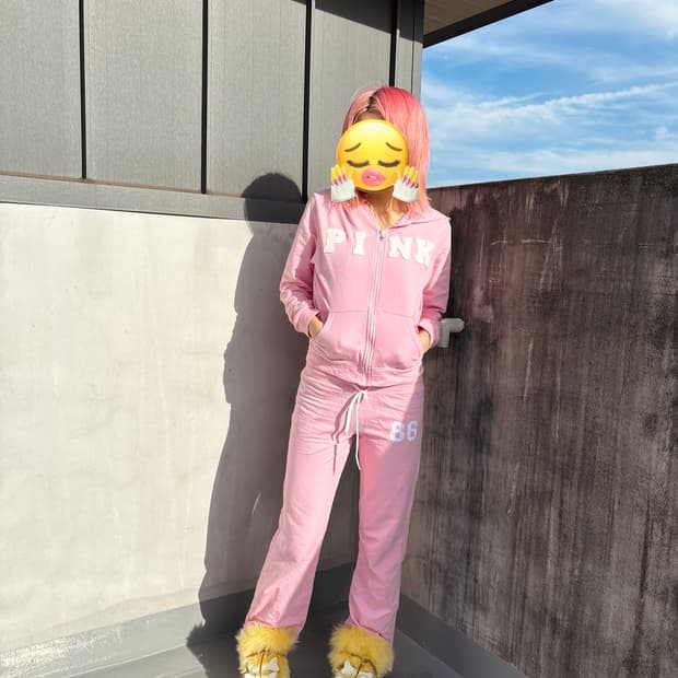 (Rare!)Pink 핑크 트레이닝 셋업 