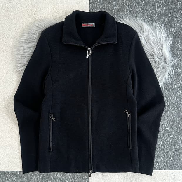 프라다 스포츠 00s 투웨이 니트 집업 