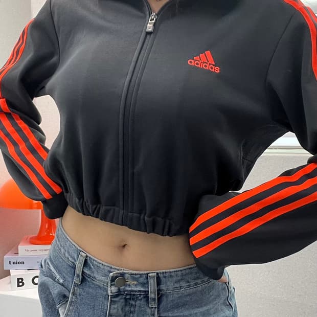 (WOMEN)아디다스 크롭 져지-M749