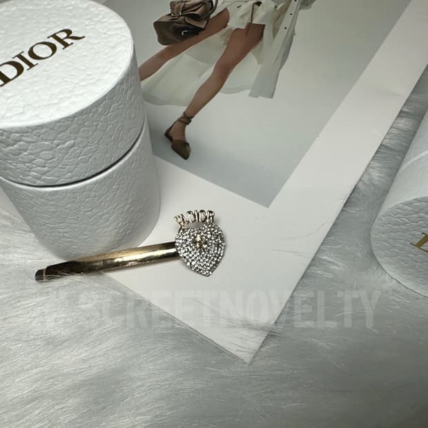 하트 골드 쟈디올 헤어핀