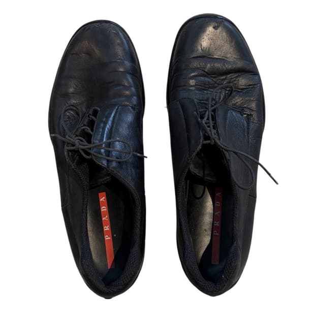 90s 프라다 스포츠 레더 슈즈