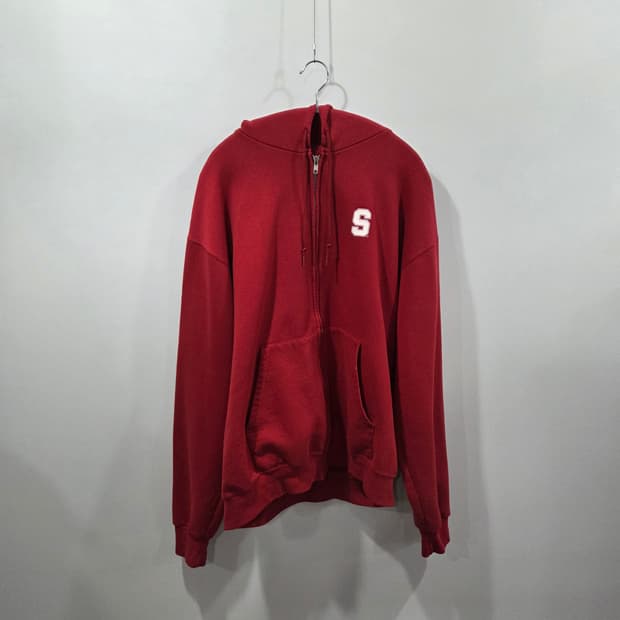 챔피온 프린팅 기모 후드집업 L