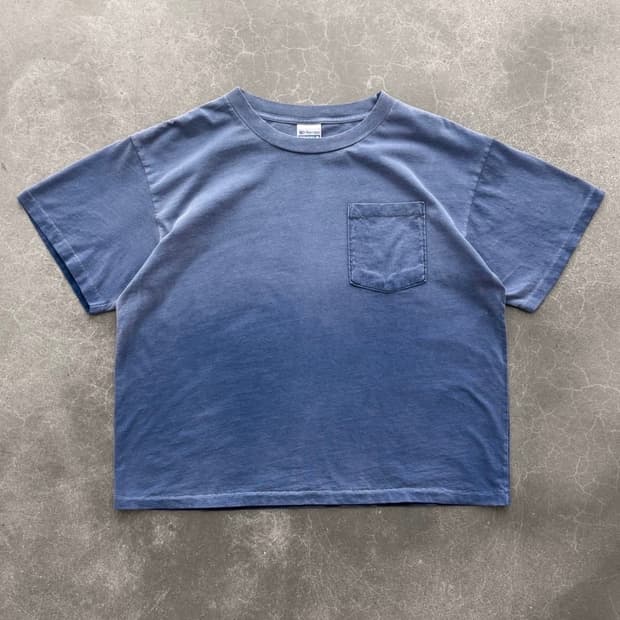 (구매글)아킴보클럽 체인피커 포켓 티셔츠 페이디드 블루 구합니다