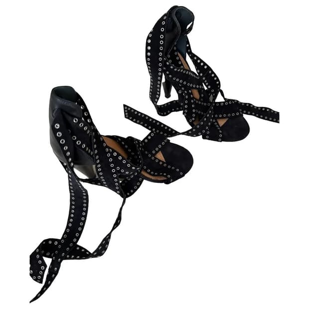 이자벨마랑 스터드 스트랩 샌들 힐 37