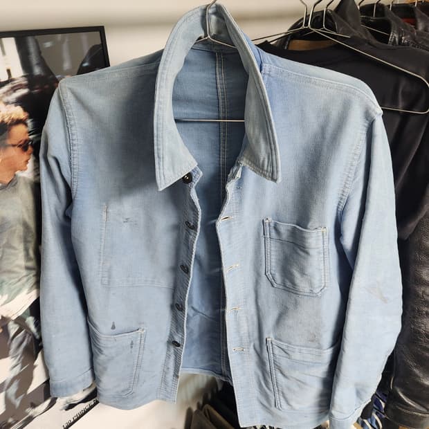 60s French Moleskin Work Jacket