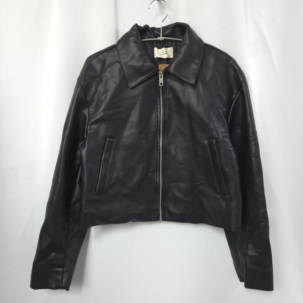 라퍼지스토어 에코 레더 크롭 자켓 S