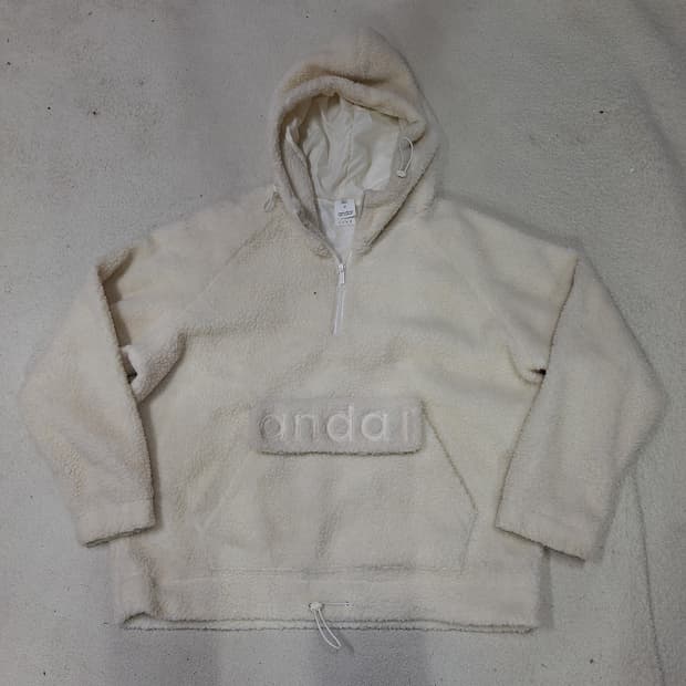 안다르  뽀글이후드집업F