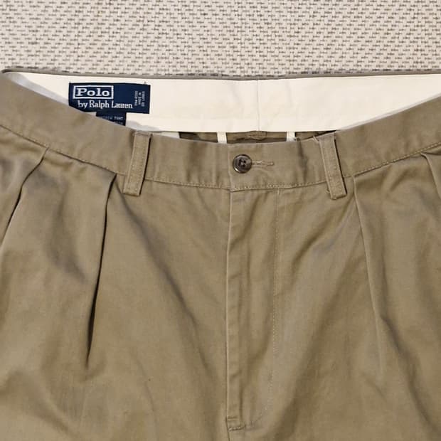 폴로 랄프로렌 앤드류 투 턱 치노 팬츠 32