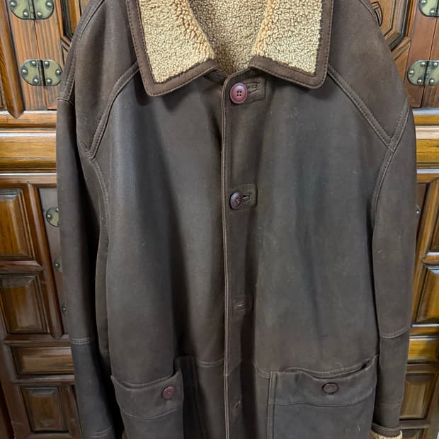 남자양가죽양털무스탕