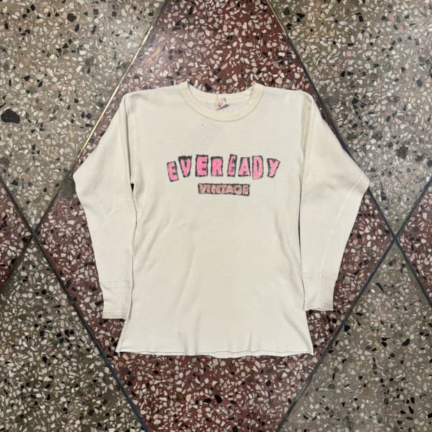 70s Health Knit 써멀 니트 (L)