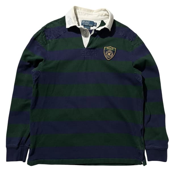 폴로 랄프로렌 스트라이프 럭비 카라 티셔츠