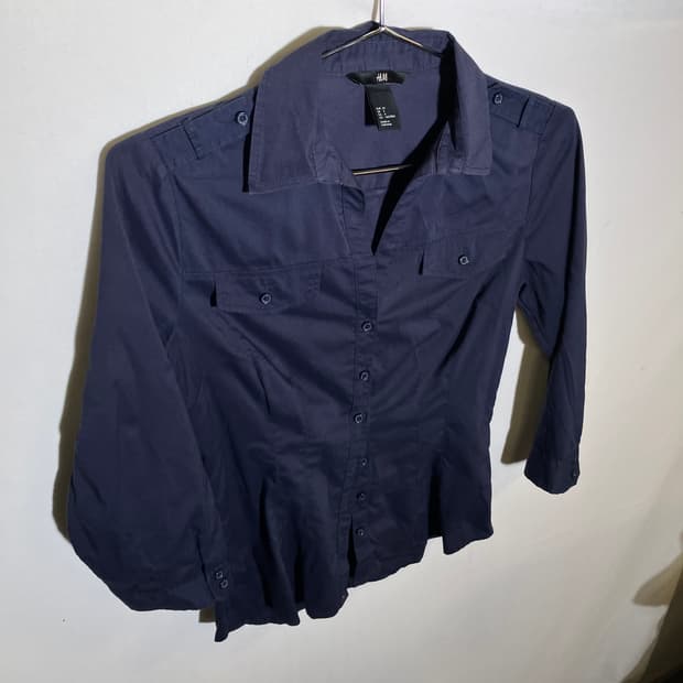 34)H&M 여성 투포켓 셔츠 남방