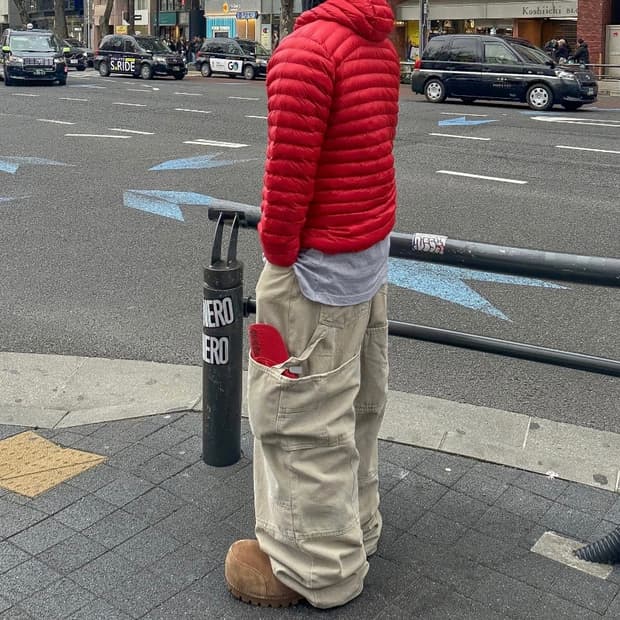 논노드 더블 니 커버 팬츠 - 빈티지 베이지