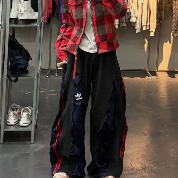 리바이스 레드 버팔로 체크 쉐르파 자켓 A2807