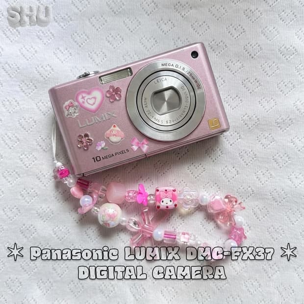 파나소닉 루믹스 DMC-FX37 빈티지 디카 디지털 카메라 핑크