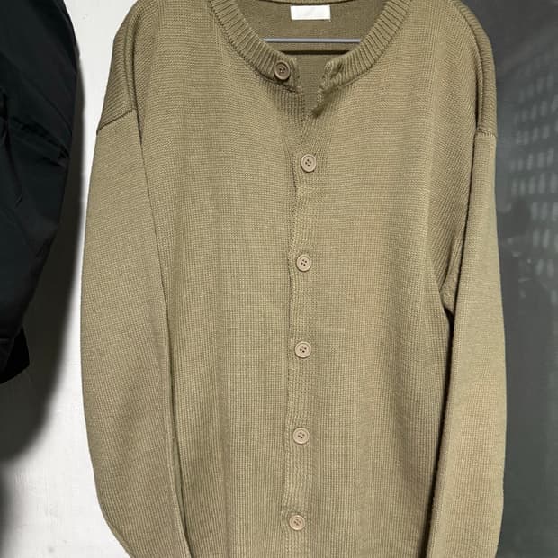 니트 가디건 짙은 베이지 xl
