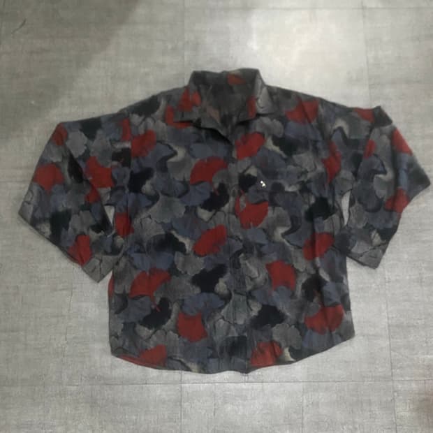 일본빈티지 올드스쿨오리엔탈 보헤미안 복고풍인디언셔츠