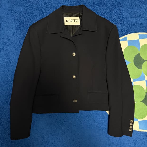 렉토 울 쇼츠 자켓 L