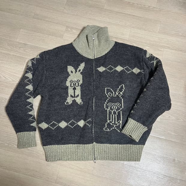 로컬맨션 니트집업