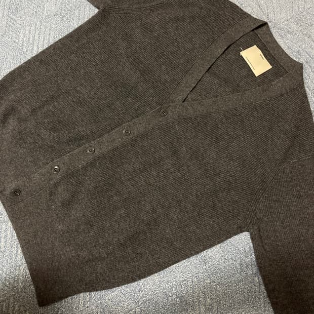 포터리 컴포트 가디건 차콜 3사이즈