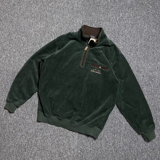 🌊Kansai Yamamoto Quater Zip-up Fleece