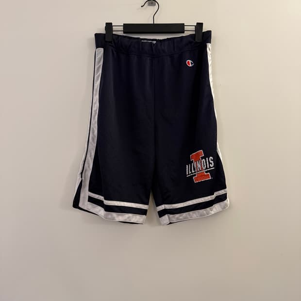 Champion 'ILLINOIS' 메쉬 하프 팬츠 농구 반바지