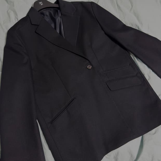 트리밍버드 트윌 셋업 자켓 네이비