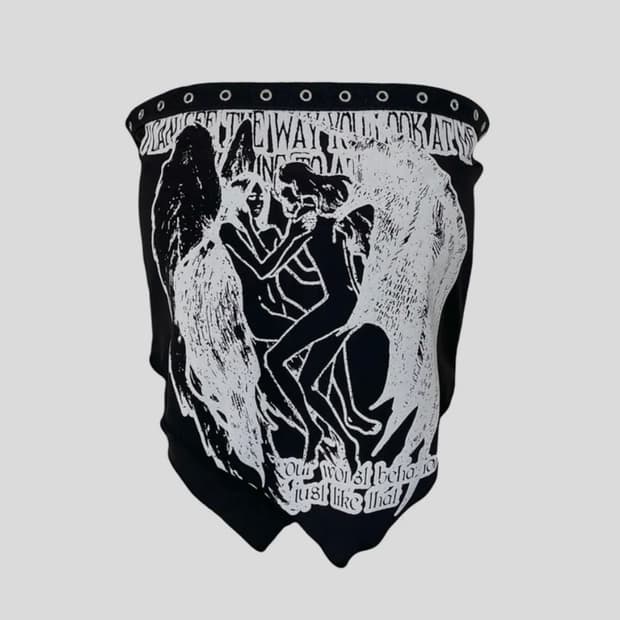 익스파이어드걸 헤븐 터치 반다나 탑