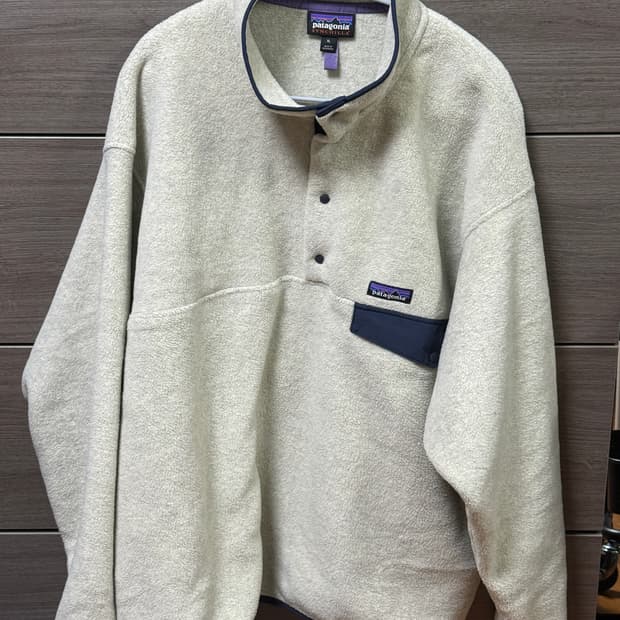 파타고니아 신칠라 스냅티 플리스 풀오버 오트밀 헤더