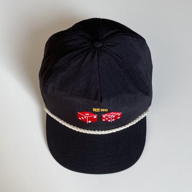 RENO 블랙 빈티지 트러커 캡