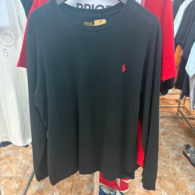 폴로 랄프로렌 롱슬리브 검정 L