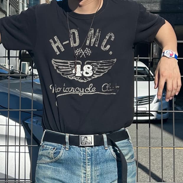 빈티지 할리데이비슨 티셔츠 Made in USA