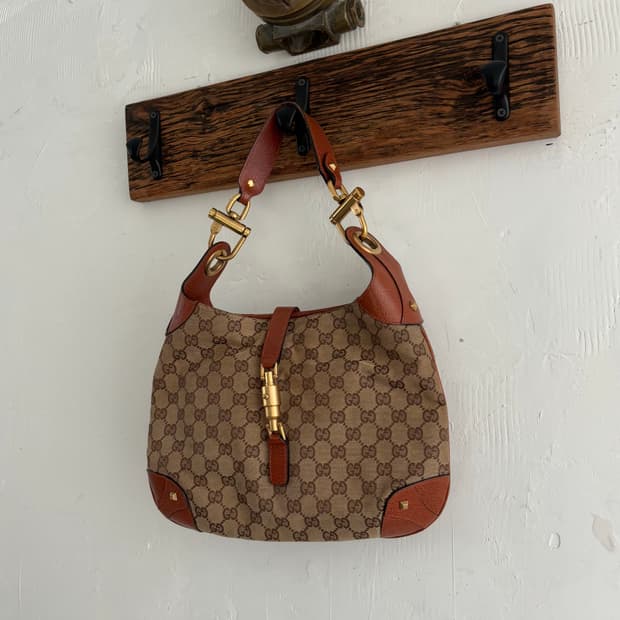 Gucci 구찌 GG 캔버스 재키 숄더백