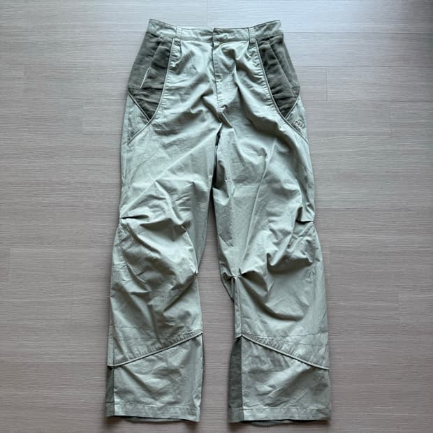 산산기어 리넨 블록 팬츠 베이지