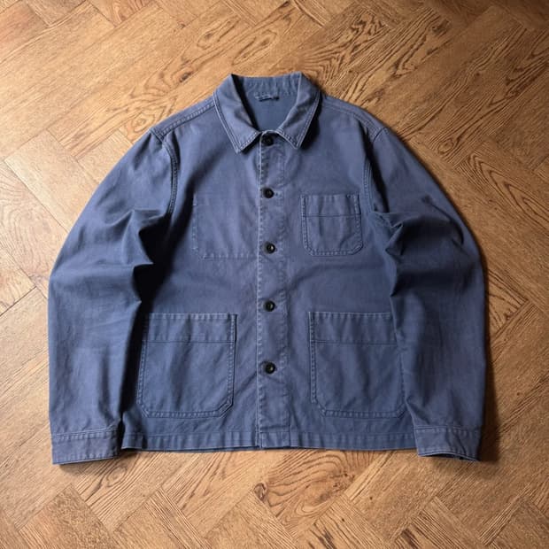 [M]빈티지 페이딩 3포켓 프렌치 워크 자켓