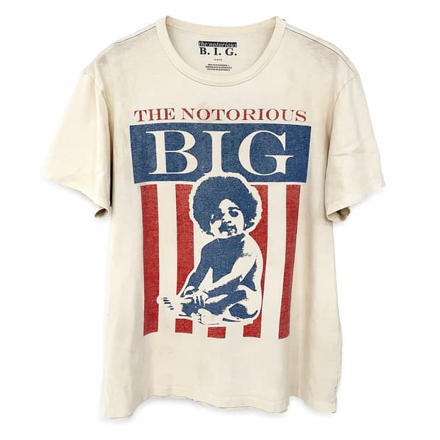 아메리칸 이글 x 비기(Biggie) 콜라보 빈티지 그래픽 반팔