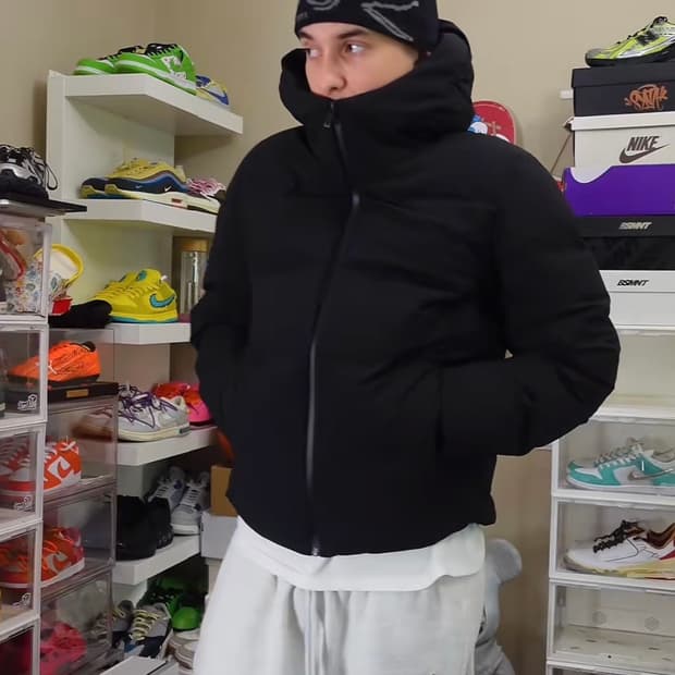 [L]유니클로 심리스 다운 자켓 패딩 블랙