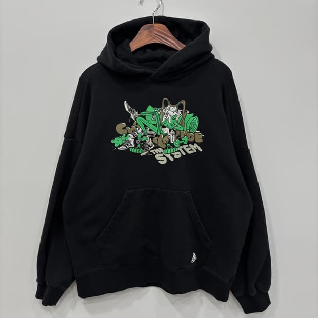 adidas 오버핏 후드티