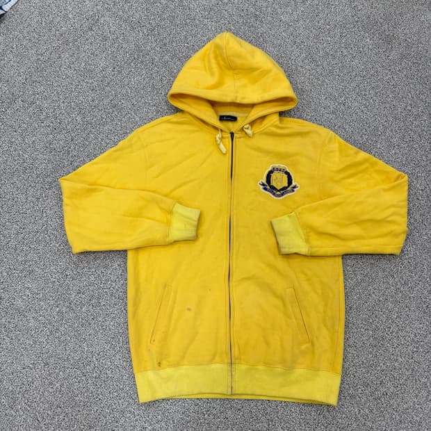 실측 폴로 랄프로렌 기모 후드 집업 0316J