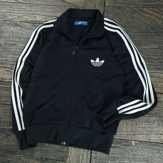 [아디다스] 파이어버드 져지 트랙탑 집업 자켓 블랙 M18720
