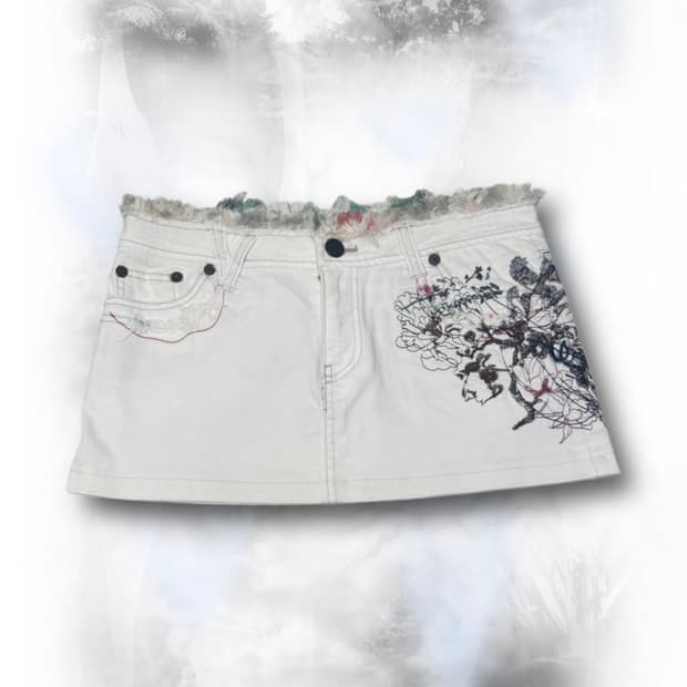 oriental mini fur skirt