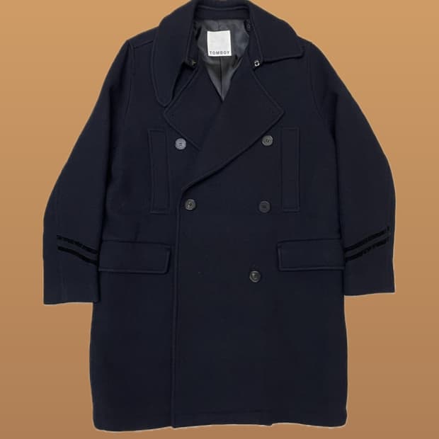 톰보이 하이넥 피코트