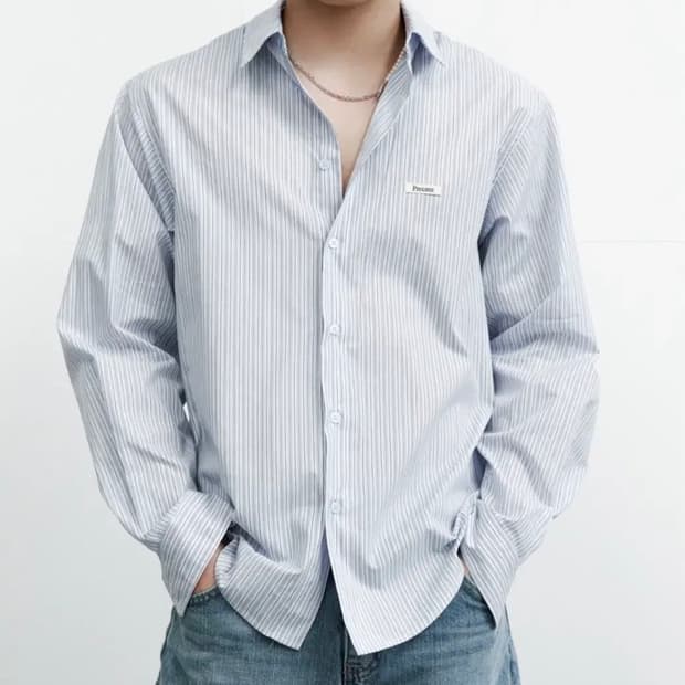 프로세스 셔츠 Vintage Check Shirt - Sky Blue