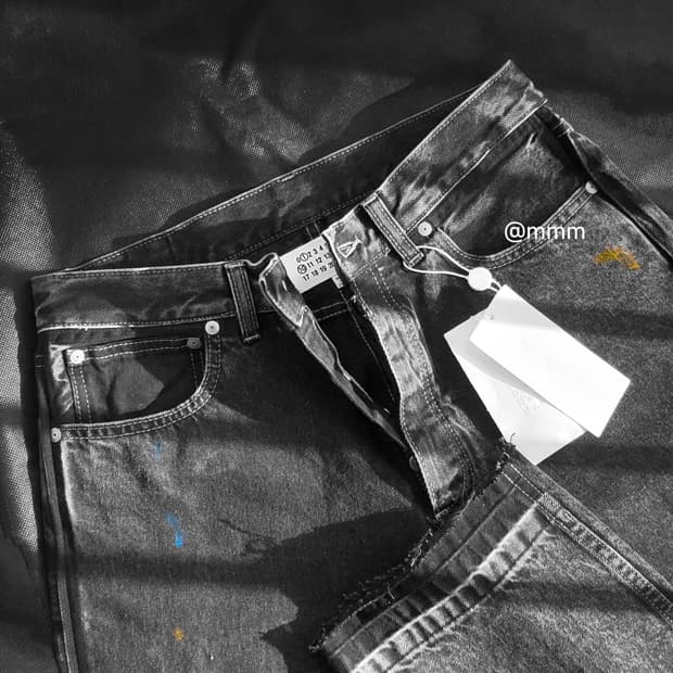 마르지엘라/스톤워싱 페인트 데님