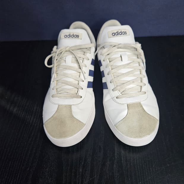 아디다스 VL 코트 베이스 화이트 남성 285 스니커즈 