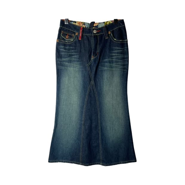 [Blueway] 블루웨이 오리엔탈 머메이드 데님스커트