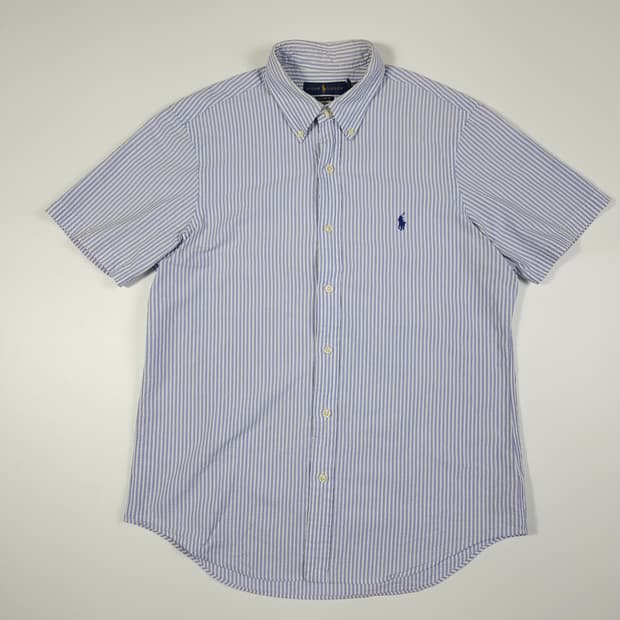 폴로 랄프로렌 시어서커 스트라이프 반팔 셔츠