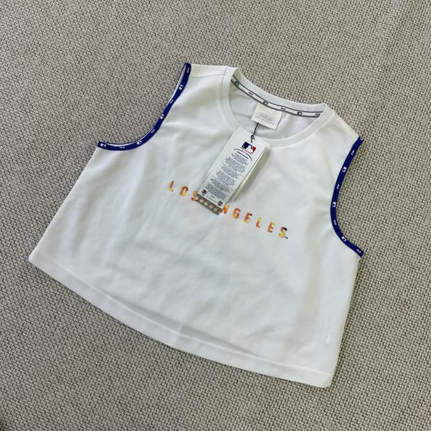 90 엠엘비 메쉬 크롭 나시 새상품 0409D