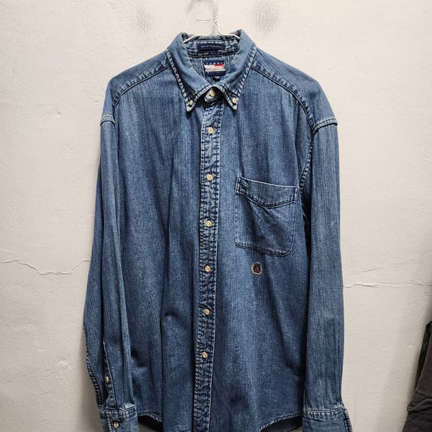 타미힐피거 올드스쿨 월계수 데님 셔츠