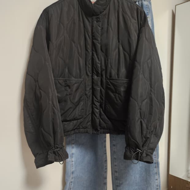 스파오 블루종 퀼팅 점퍼